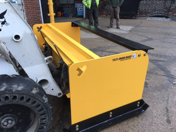 YETI SNOW BEAST LP - 6 FT LOW PROFILE COMPACT SKIDSTEER SNOW PUSHER | SNOW PUSH BOX
